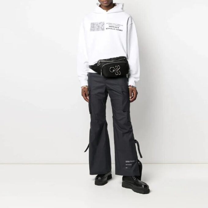 SS21 Trykk Cargo Casual Bukser Versjon Svart