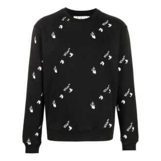 SS21 Trykk Slim Fit Rundhalset Svart