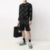 SS21 Trykk Slim Fit Rundhalset Svart