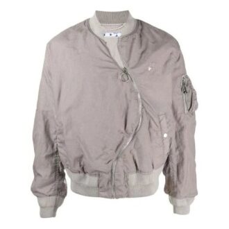 SS21 Twist aviator-jakke, løs passform, grå