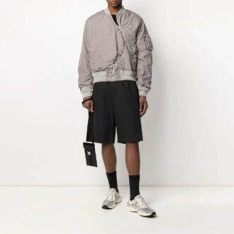 SS21 Twist aviator-jakke, løs passform, grå