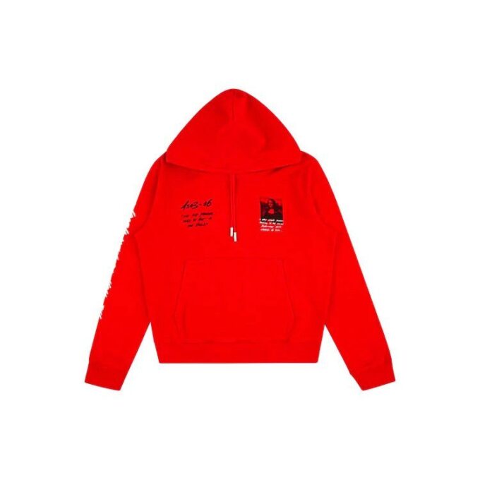SS21 x MCA Mona Lisa Crossover-trykk genser rød