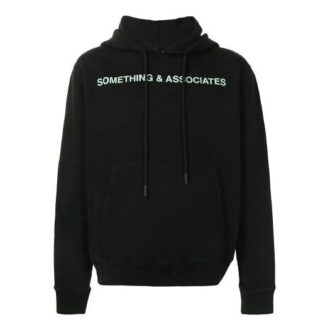 SS21 x Something & Associates Crossover Alphabet hettegenser med trykk, svart