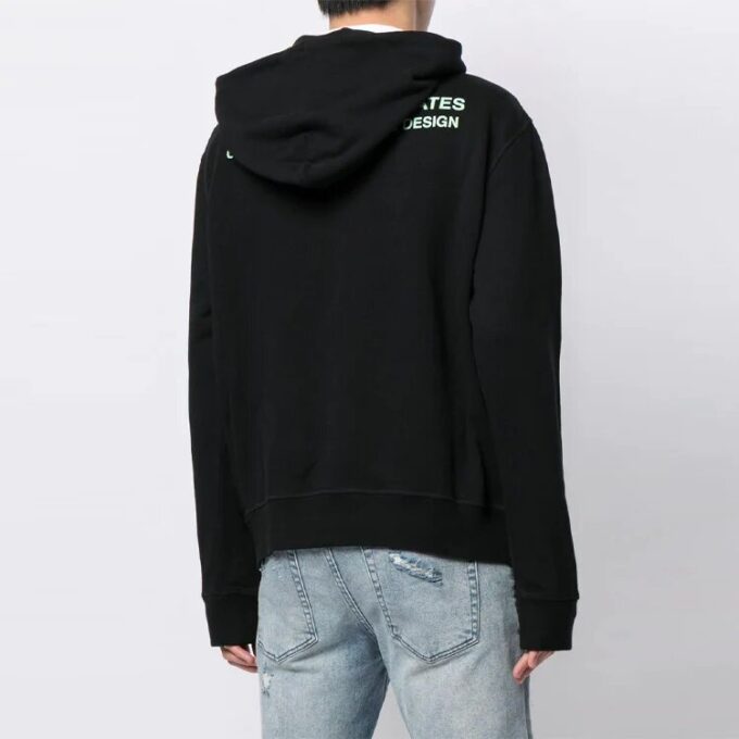 SS21 x Something & Associates Crossover Alphabet hettegenser med trykk, svart