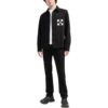 SS22 Arrow Logo-mønster Denim Langermet skjorte Svart