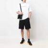 SS22 ensfarget logo-trykk, rund hals, kort ermet, slim fit-versjon, hvit