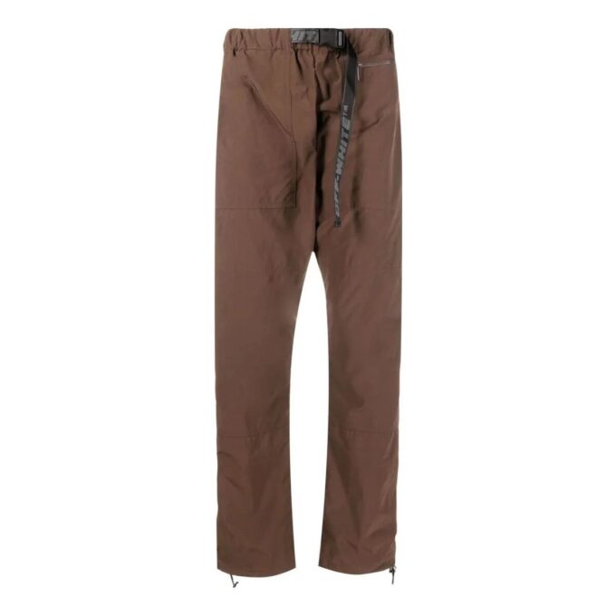 SS22 Ensfarget, rett casualbukser, standardversjon, brun