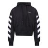 SS22 ermet Hvit stripe Pullover Vanlig versjon Svart