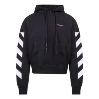SS22 ermet Hvit stripe Pullover Vanlig versjon Svart