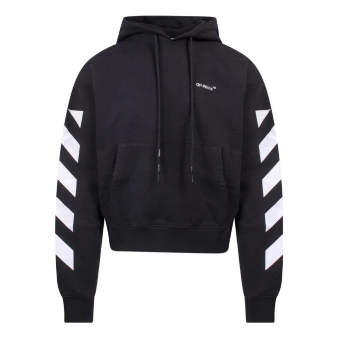 SS22 ermet Hvit stripe Pullover Vanlig versjon Svart
