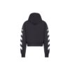 SS22 ermet Hvit stripe Pullover Vanlig versjon Svart
