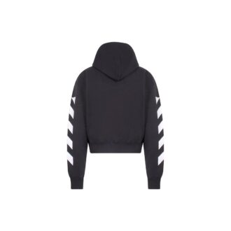 SS22 ermet Hvit stripe Pullover Vanlig versjon Svart