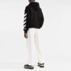 SS22 ermet Hvit stripe Pullover Vanlig versjon Svart
