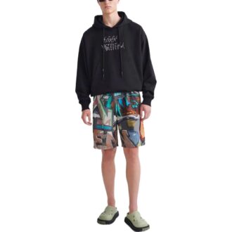 SS22 Graffiti-shorts med heltrykk, vanlig versjon, flerfarget