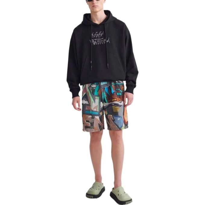 SS22 Graffiti-shorts med heltrykk, vanlig versjon, flerfarget