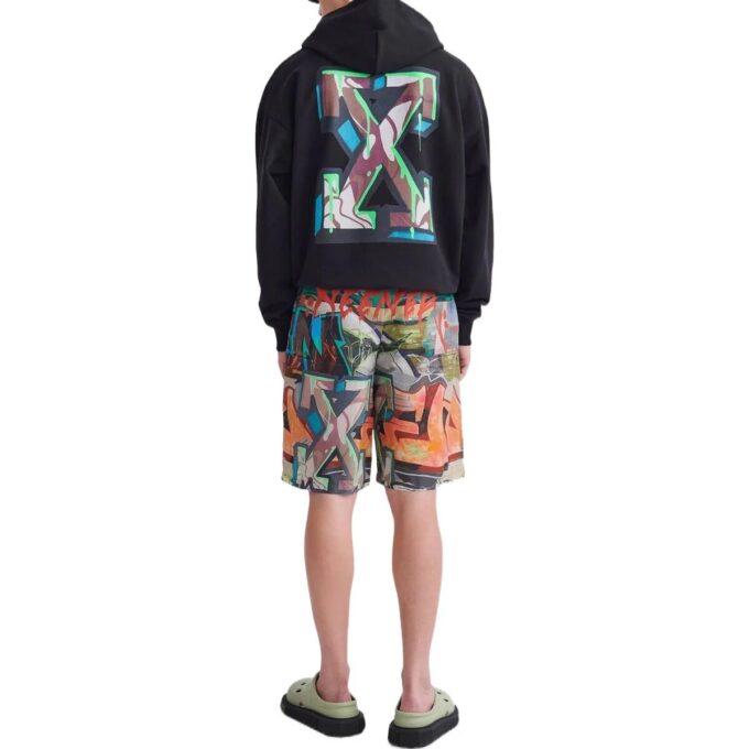 SS22 Graffiti-shorts med heltrykk, vanlig versjon, flerfarget
