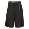 SS22 Industrielle ensfargede belte-casualshorts i svart