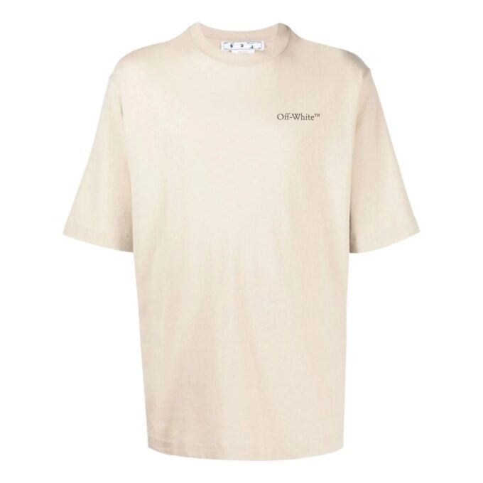SS22 Logo Rundhalset genser med korte ermer og løs passform, khaki