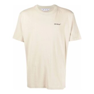 SS22 Logo Rundhalset Trykk Kort ermet Beige