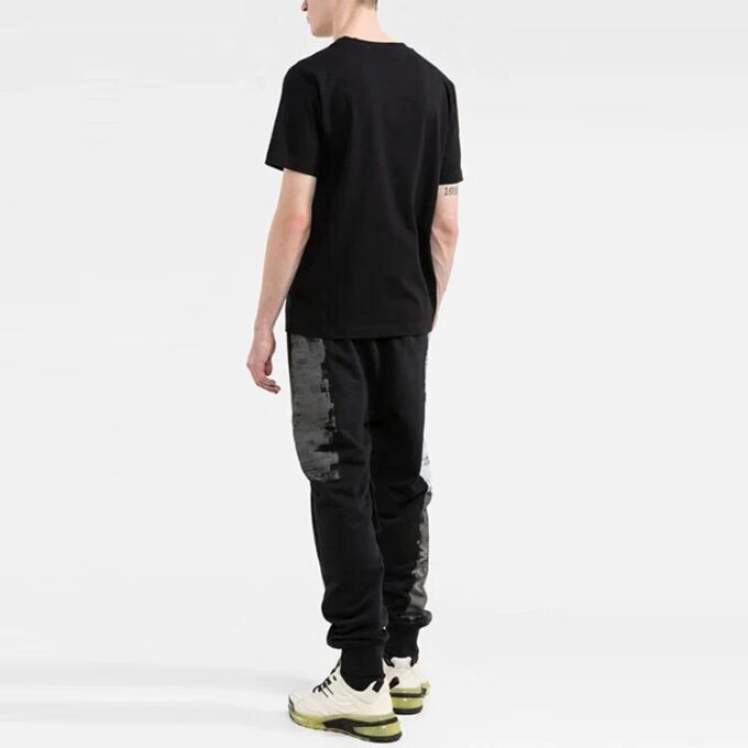 SS22 Logo-trykk, kort ermet, svart