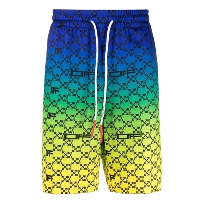 SS22 Shorts med gradienttrykk, flerfarget