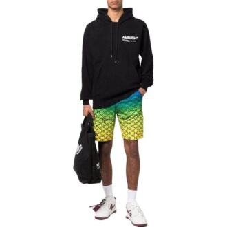 SS22 Shorts med gradienttrykk, flerfarget