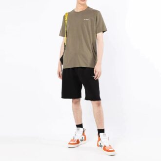 SS22 Sportsshorts med bølgemønster, vanlig versjon, svart