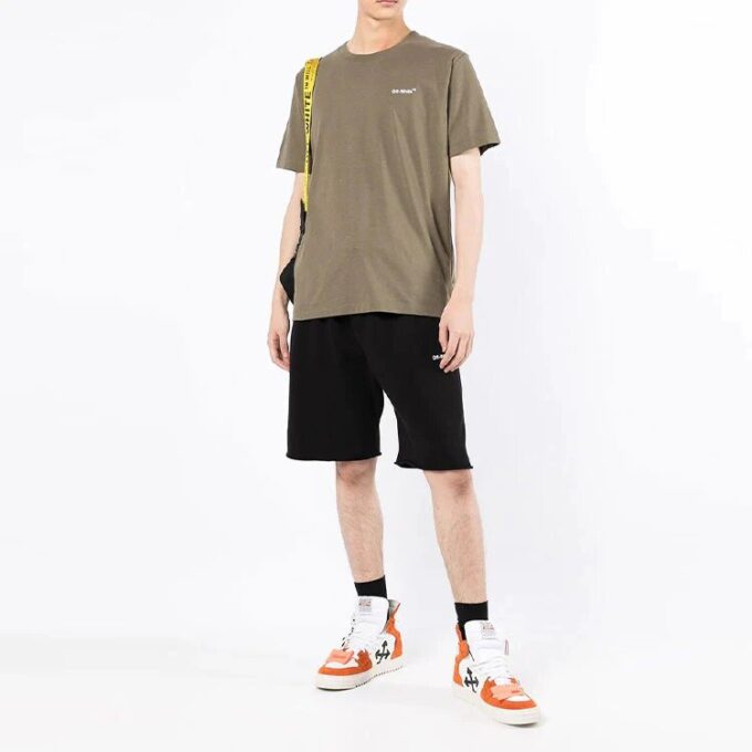 SS22 Sportsshorts med bølgemønster, vanlig versjon, svart