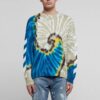 SS22 Tie-dye-mønster, lange ermer, standardversjon, flerfarget