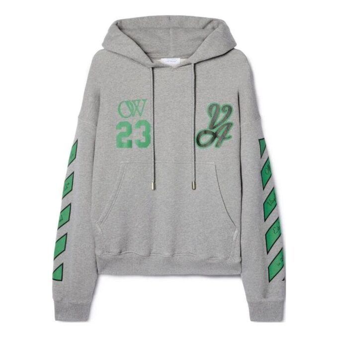 SS24 Varsity Skate-hettegenser «Melange Grey College Green»