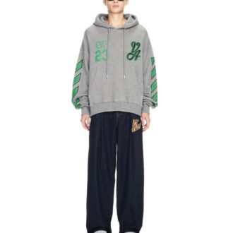 SS24 Varsity Skate-hettegenser «Melange Grey College Green»