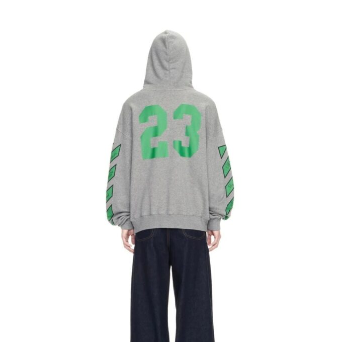SS24 Varsity Skate-hettegenser «Melange Grey College Green»
