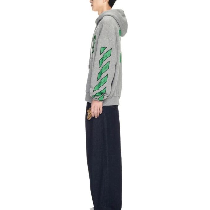 SS24 Varsity Skate-hettegenser «Melange Grey College Green»
