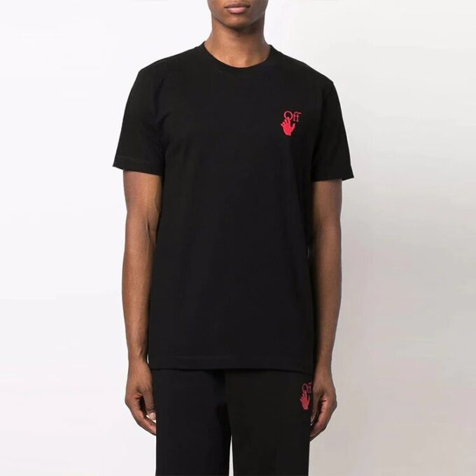 Starred Arrow Slim Tee «Svart/Rød»