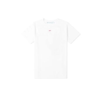 Stencil kortærmet slim-fit T-skjorte «Hvit/Rød»