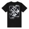 Stencil kortærmet slim-fit T-skjorte «Svart/Hvit»