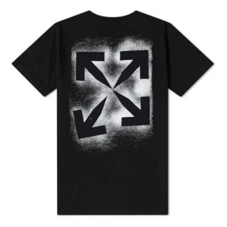 Stencil kortærmet slim-fit T-skjorte «Svart/Hvit»
