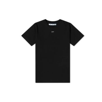 Stencil kortærmet slim-fit T-skjorte «Svart/Hvit»