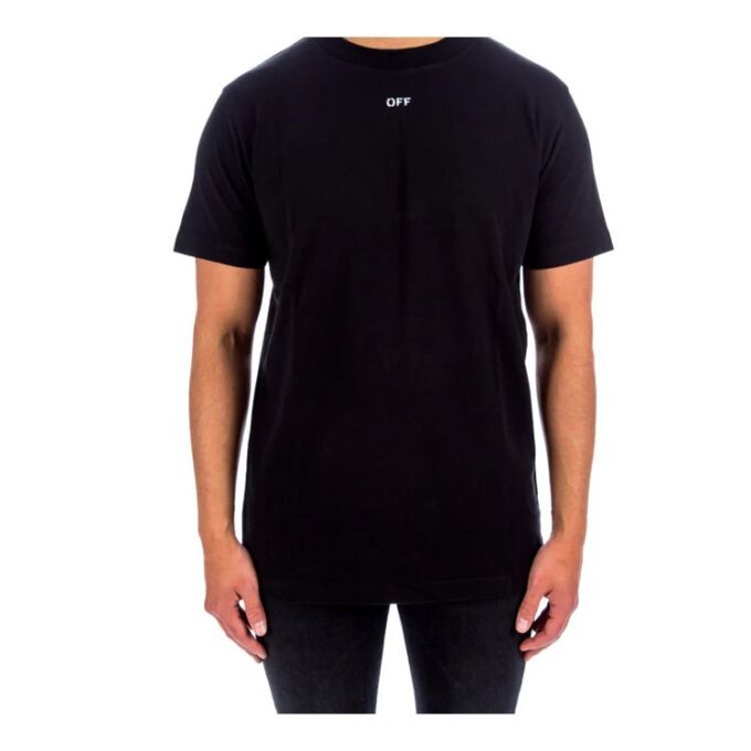Stencil kortærmet slim-fit T-skjorte «Svart/Hvit»