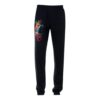 Street Style bomullsbukser med stort logo for menn, svart