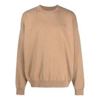 Strikkegenser med brodert logo