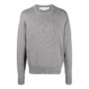Strikket genser med brodert logo