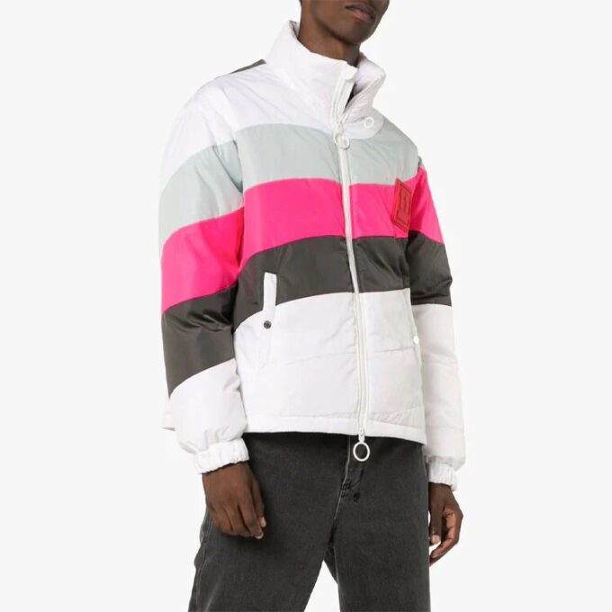 Stripe Jacket Slim Fit-versjon Colorblock