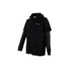 Stripe Logo Printing Sleeve Loose Fit Svart