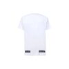 Stripe Logo-trykk, kort ermet, standardversjon, hvit