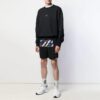 Stripe Mesh Shorts-versjon Svart