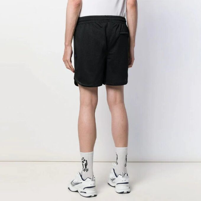 Stripe Mesh Shorts-versjon Svart