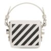 Stripe Mini skulderveske i hvitt