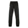 Stripete nylon treningsbukser, svart