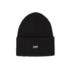 Svart Stamp Loose Beanie